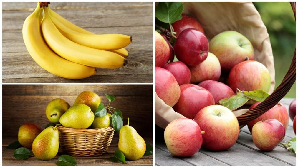 Geri vaisiai sergant podagra – bananai, kriaušės ir obuoliai