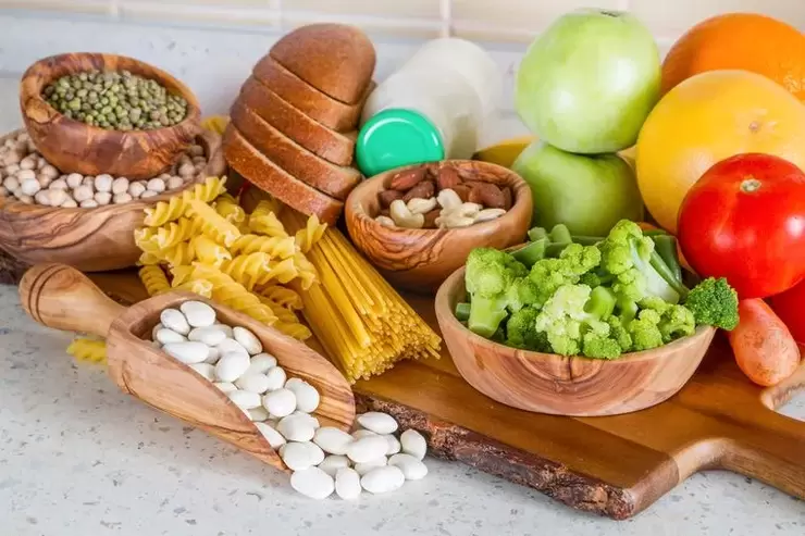 maisto produktai, skirti dietai be baltymų svorio metimui